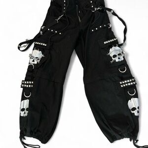 Tripp NYC Black Pants with Skulls